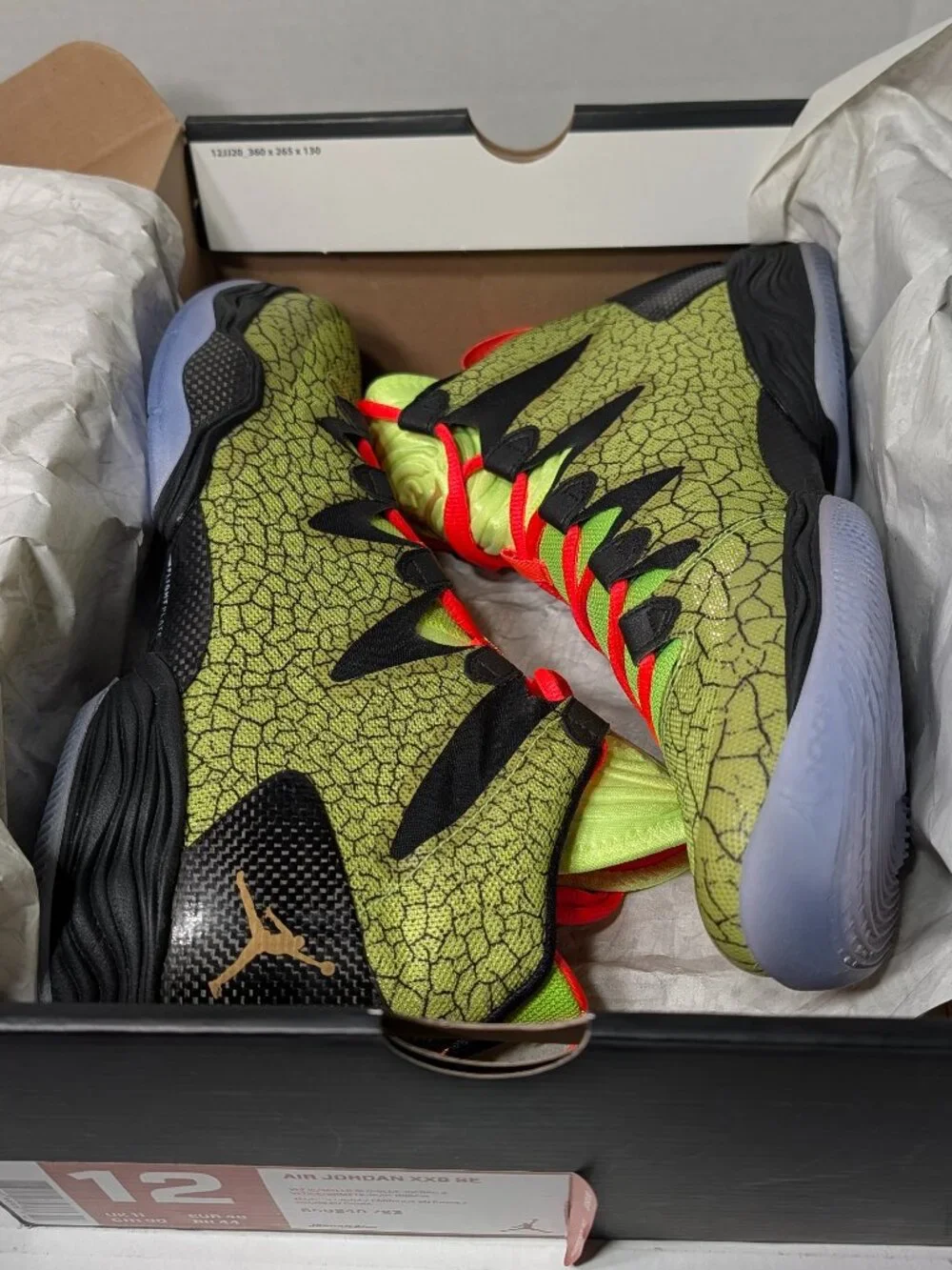 Size 12 - NIKE AIR JORDAN 28 XX8 SE ALL STAR VOLT 656249-723